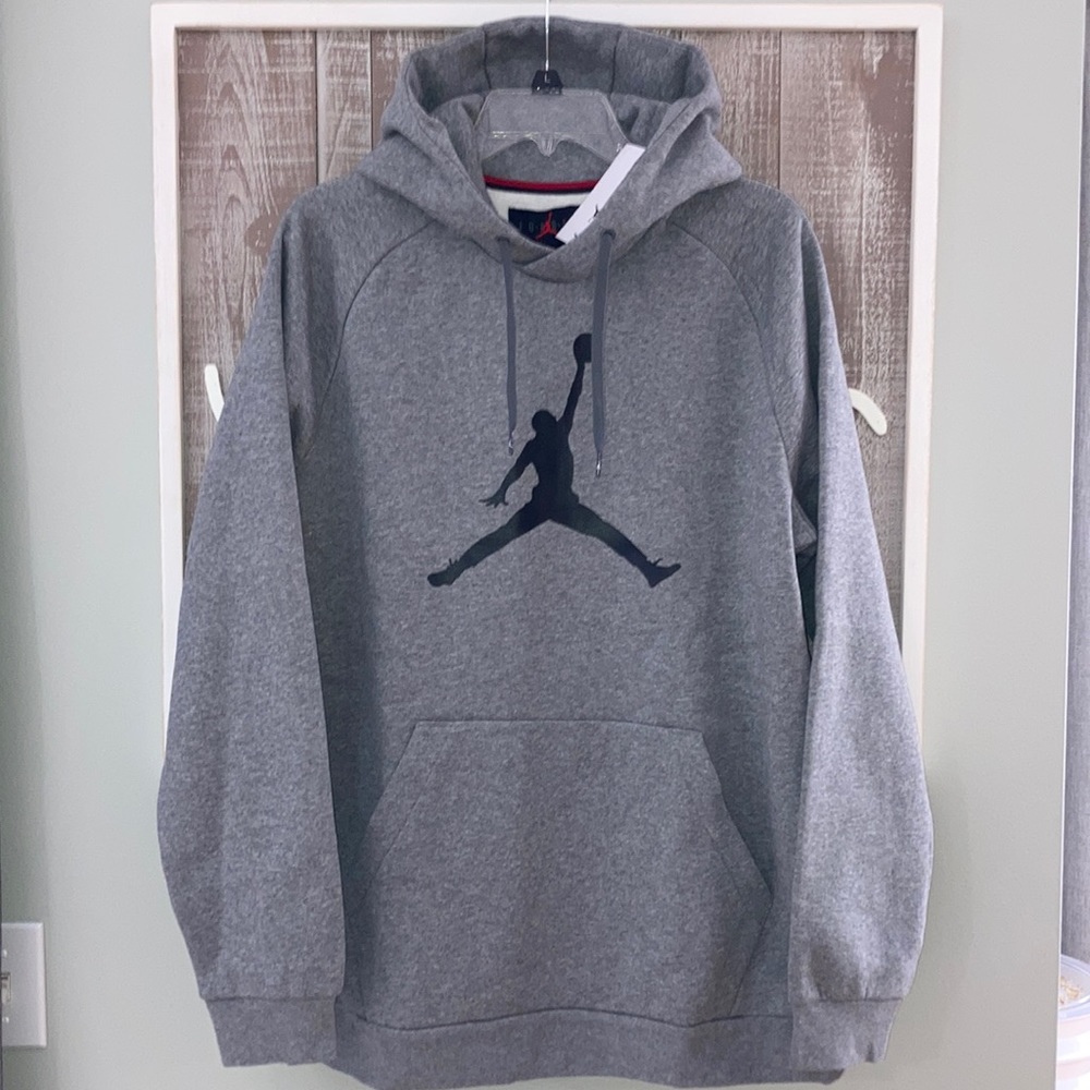Jordan Brand Dri-Fit (L/XL) Heather Gray Hoodie